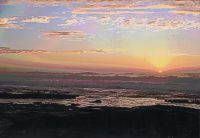 Beautiful beach sunrise