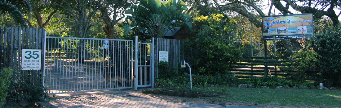 Caravan Resort Entrance